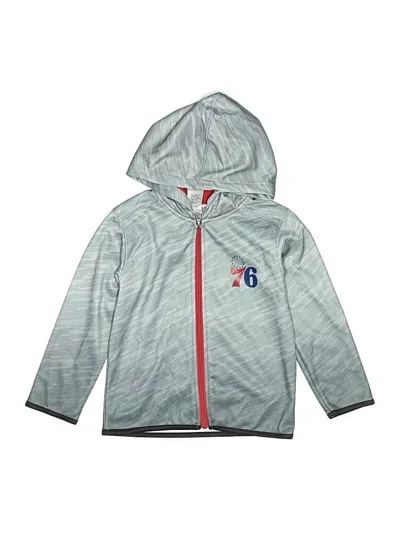 Pre-owned Nba Kids' Zip Up Hoodie In Silver