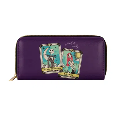 Nbc Jack And Sally Star Crossed Lovers Tarot Zip Around Wallet In Purple