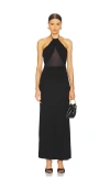 Nbd Amina Maxi Dress In 黑色