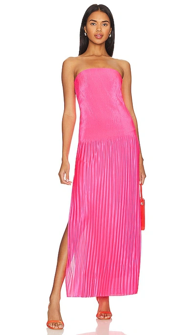 Nbd Anita Maxi Dress In Bright Pink