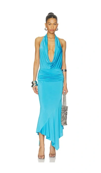 Nbd Anvi Midi Dress In Blue