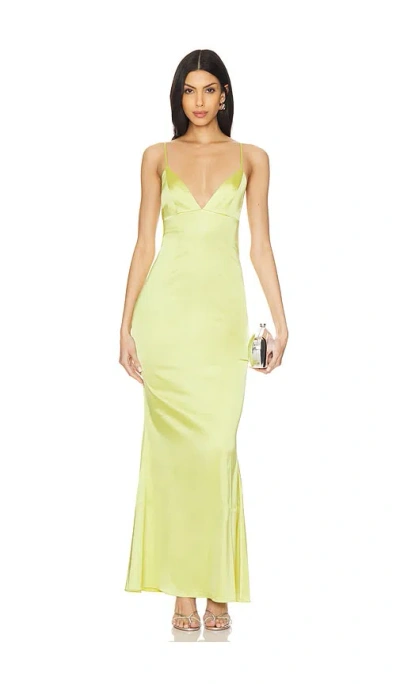 Nbd Areesha Maxi Dress In Green Apple