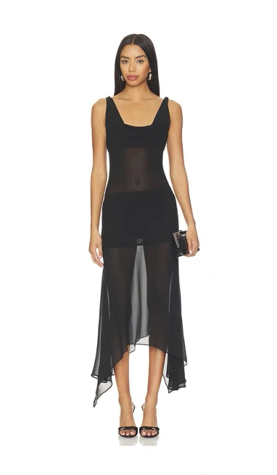 Nbd Azura Maxi Dress In Black