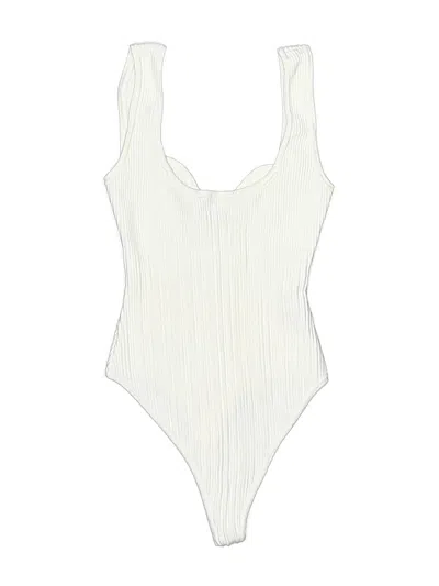 Pre-owned Nbd Bodysuit In White