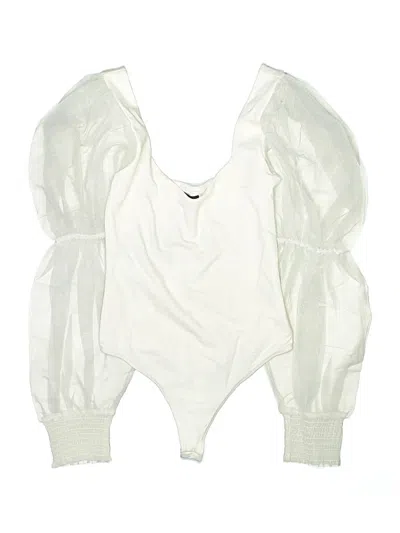 Pre-owned Nbd Bodysuit In White