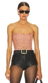 Nbd Brad Bodysuit In Taupe