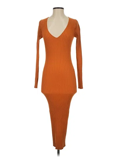 Pre-owned Nbd Casual Dress In Orange