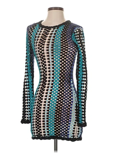 Pre-owned Nbd Casual Dress In Teal