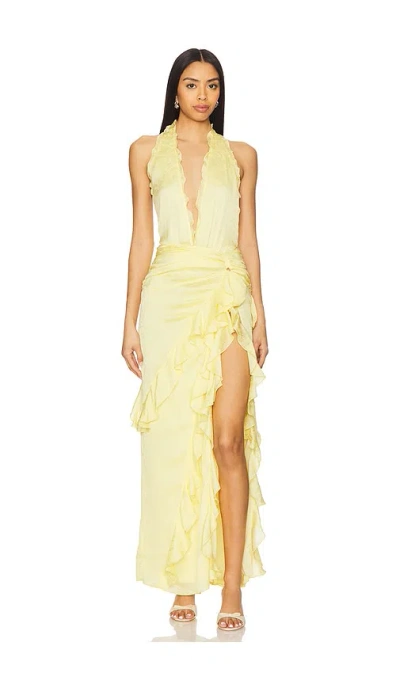 Nbd Celenia Maxi Dress In Yellow