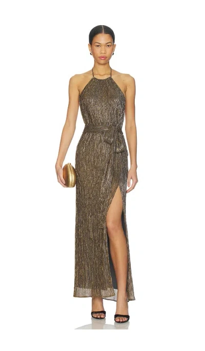 Nbd Celine Gown In Gold