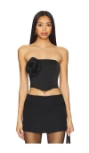 Nbd Chiara Bustier Top In 黑色