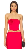 Nbd Chiara Bustier Top In 红色
