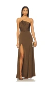 Nbd Clara Gown In Brown