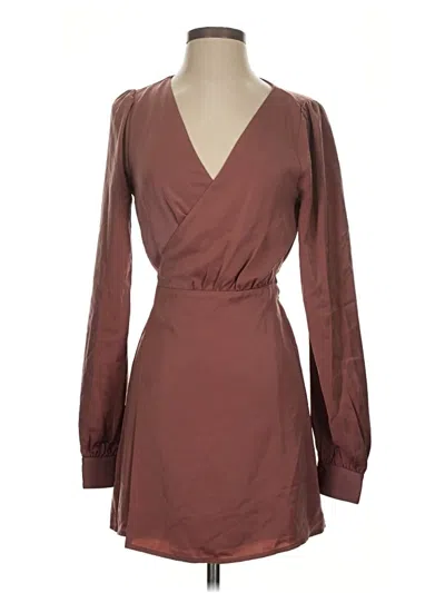 Pre-owned Nbd Cocktail Dress In Brown