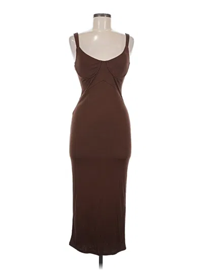 Pre-owned Nbd Cocktail Dress In Brown