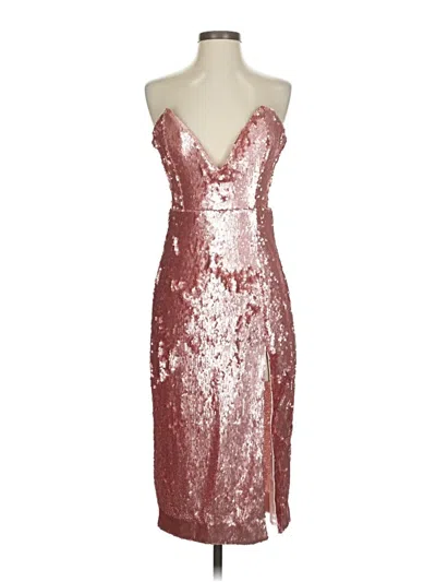 Pre-owned Nbd Cocktail Dress In Burgundy