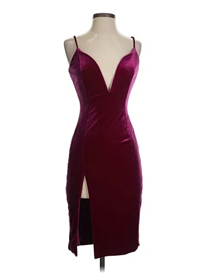 Pre-owned Nbd Cocktail Dress In Burgundy