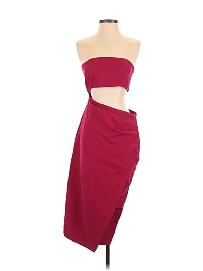 Pre-owned Nbd Cocktail Dress In Burgundy