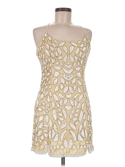 Pre-owned Nbd Cocktail Dress In Gold