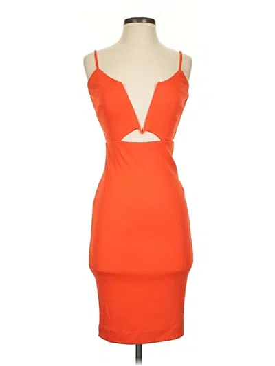 Pre-owned Nbd Cocktail Dress In Orange