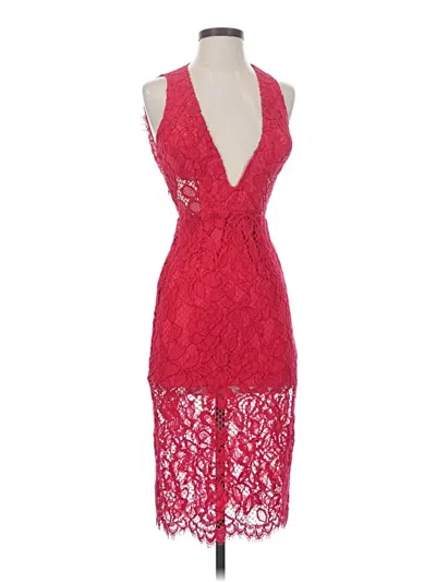 Pre-owned Nbd Cocktail Dress In Red