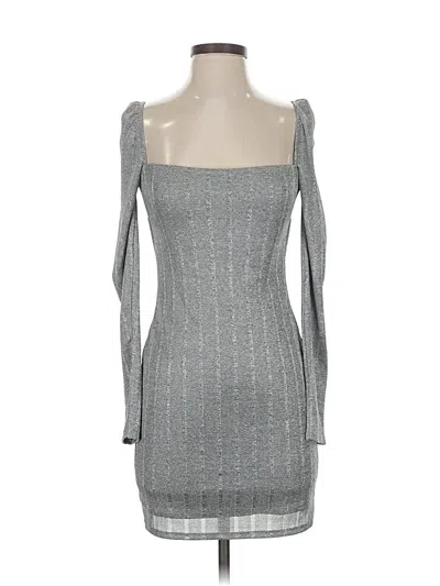 Pre-owned Nbd Cocktail Dress In Silver