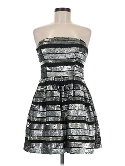 Pre-owned Nbd Cocktail Dress In Silver