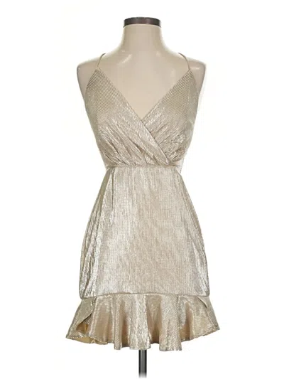 Pre-owned Nbd Cocktail Dress In Silver