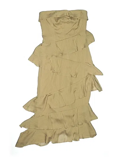 Pre-owned Nbd Cocktail Dress In Tan