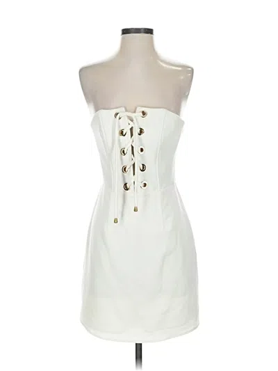 Pre-owned Nbd Cocktail Dress In White