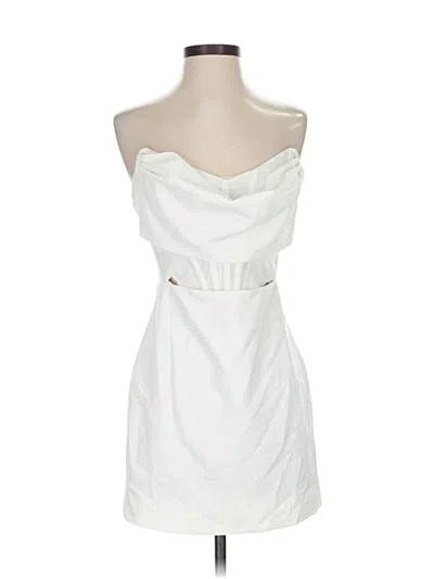 Pre-owned Nbd Cocktail Dress In White