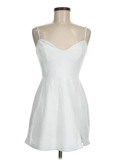 Pre-owned Nbd Cocktail Dress In White