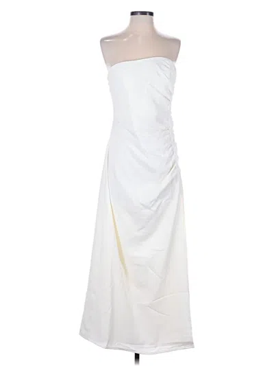 Pre-owned Nbd Cocktail Dress In White