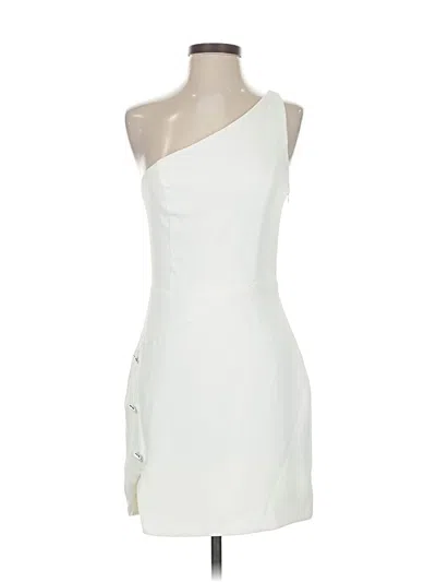 Pre-owned Nbd Cocktail Dress In White