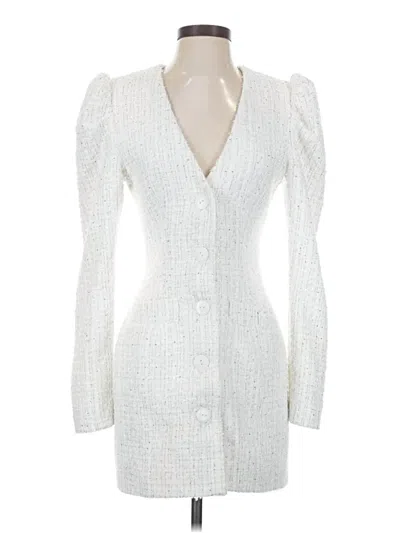 Pre-owned Nbd Cocktail Dress In White