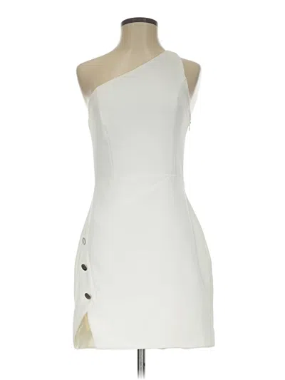 Pre-owned Nbd Cocktail Dress In White