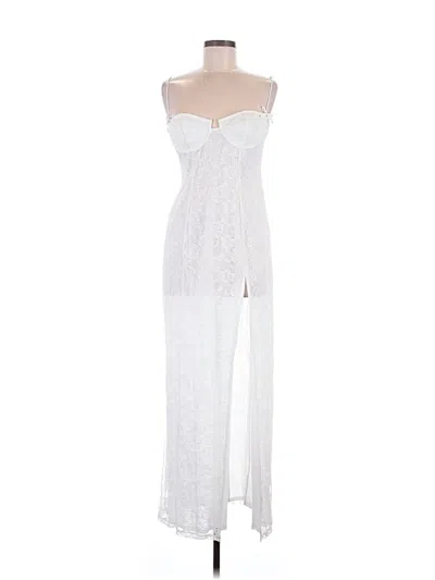 Pre-owned Nbd Cocktail Dress In White