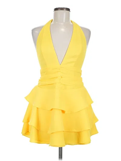 Pre-owned Nbd Cocktail Dress In Yellow