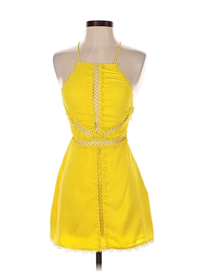 Pre-owned Nbd Cocktail Dress In Yellow