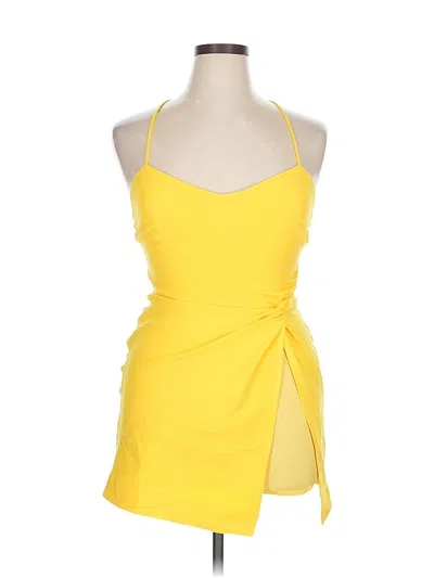 Pre-owned Nbd Cocktail Dress In Yellow