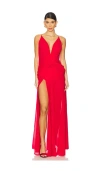 Nbd Colette Gown In Red