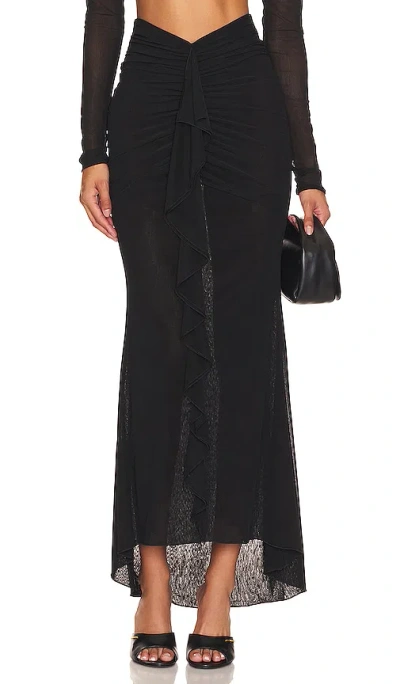 Nbd Deepa Maxi Skirt In Black