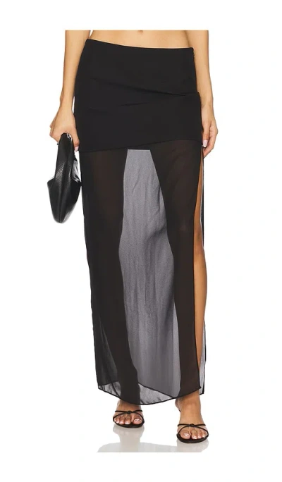 Nbd Elaina Maxi Skirt In 黑色