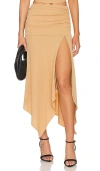 Nbd Emaline Midi Skirt In 酱色