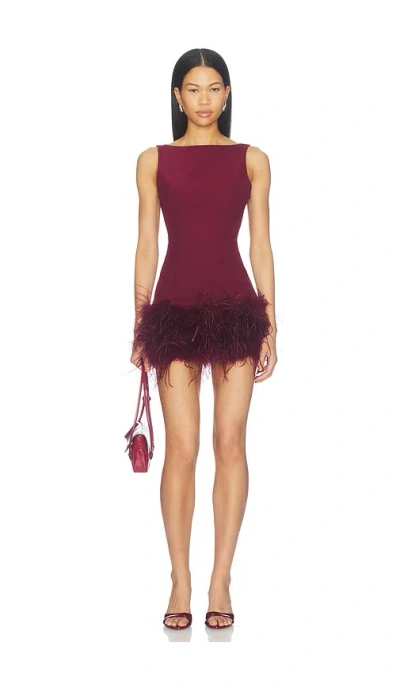 Nbd Fauzia Mini Dress In Burgundy