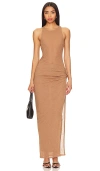 Nbd Jolie Maxi Dress In 棕色