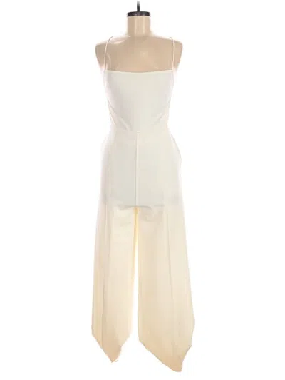 Pre-owned Nbd Jumpsuit In Ivory