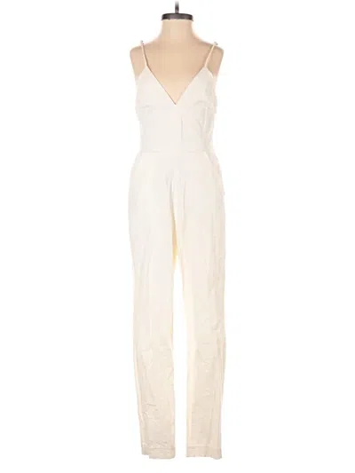 Pre-owned Nbd Jumpsuit In White
