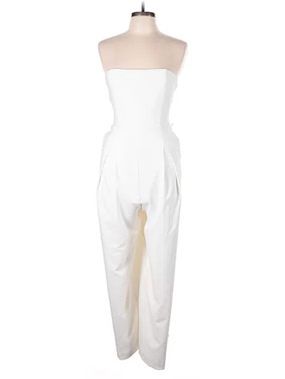 Pre-owned Nbd Jumpsuit In White