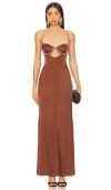 Nbd Kalena Gown In Brown